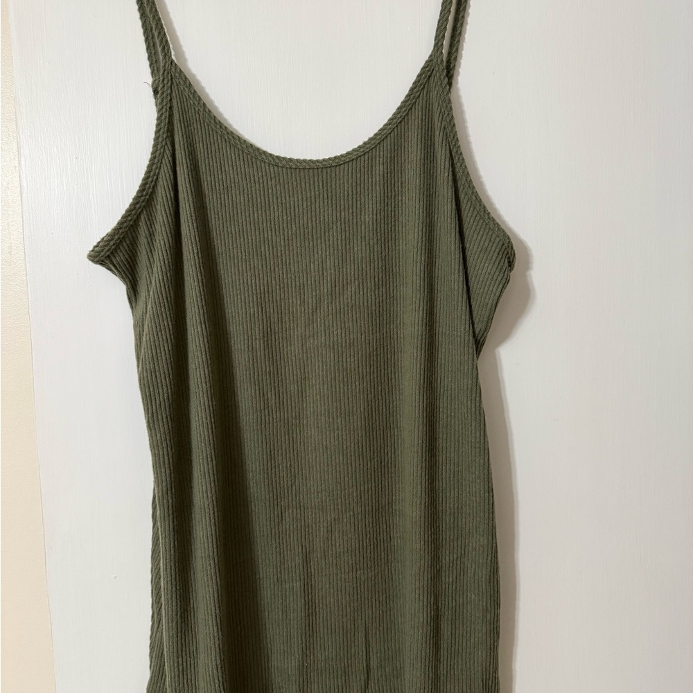 TORRID Olive Green Ribbed Cami